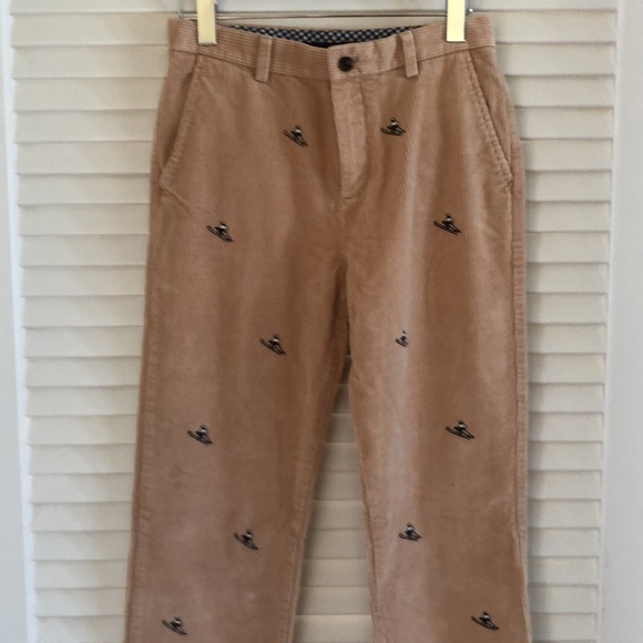 Brooks Brothers Preppy Corduroy Pants w/ embroidery - Picture 5 of 7